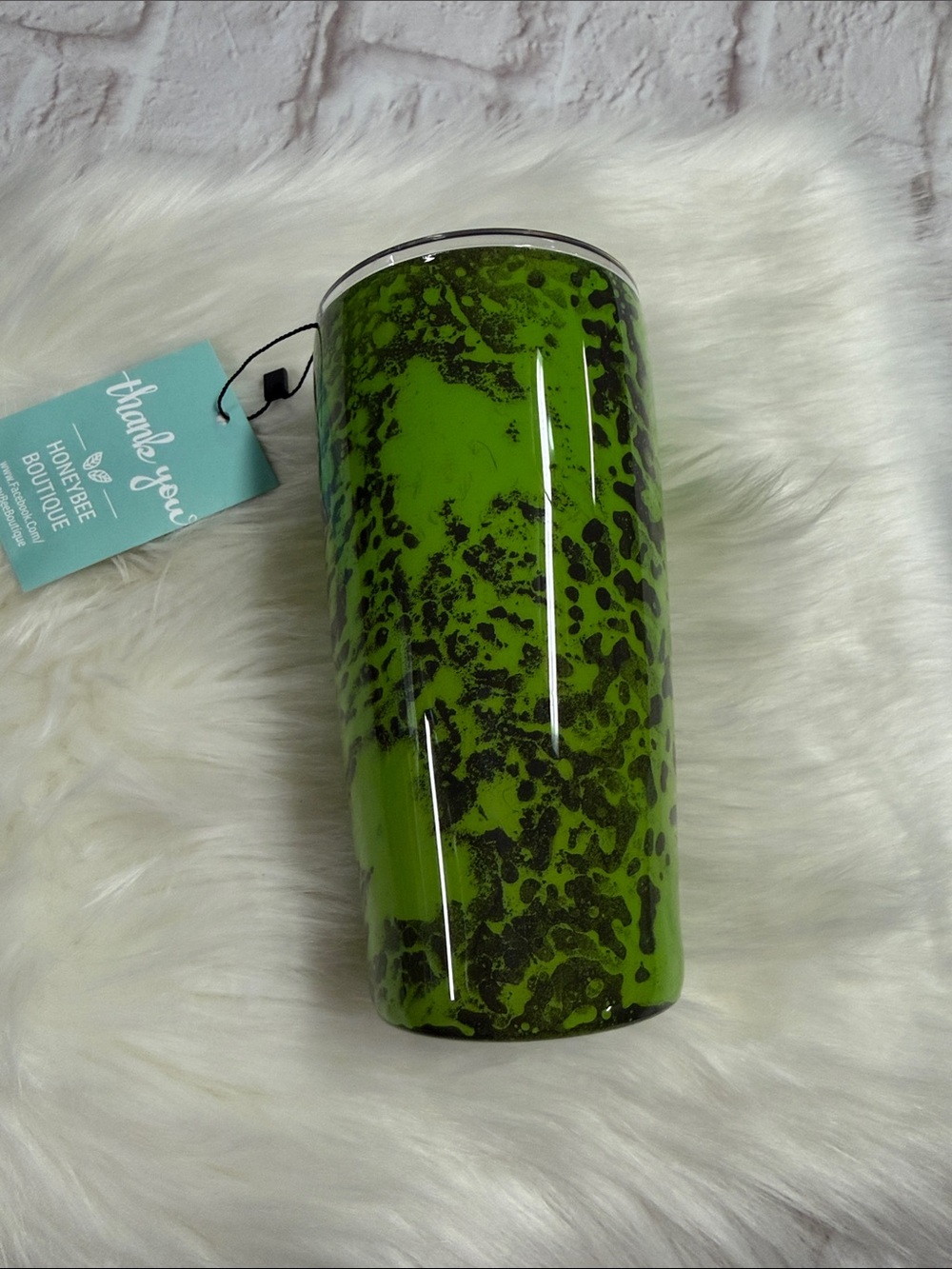 Green Speckle with Gray 20zo. Stainless Travel Tumbler